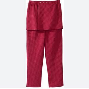 Silverts" adaptive clothing- open back track pants XL burgundy